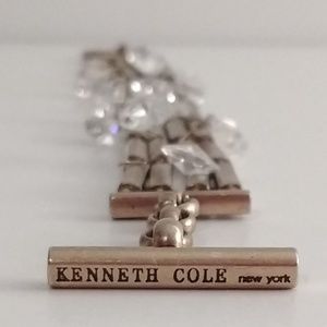 Vintage Kenneth Cole New York gold bar beaded bracelet